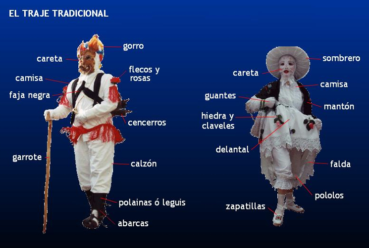 Trajes Mascaritas carnaval de Luzón