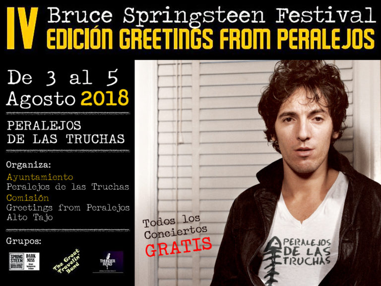 bruce springsteen Peralejos de las Truchas 2018 Cartel Greetings