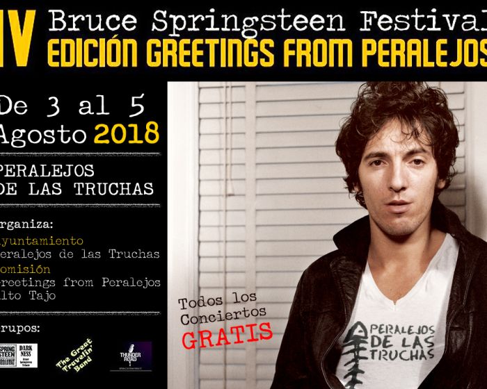 bruce springsteen Peralejos de las Truchas 2018 Cartel Greetings