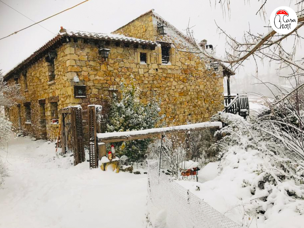 Nieve en el Alto Tajo. Casa Chon Guadalajara