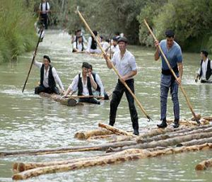 gancheros en Peñalen rio tajo